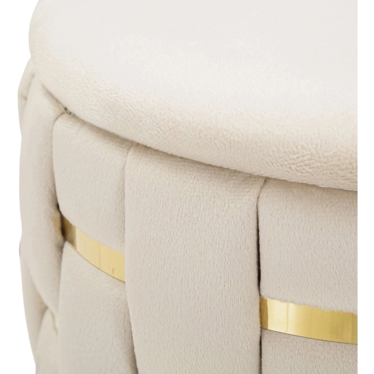Set of 2 Shanty braided upholstered storage ottomans — 5