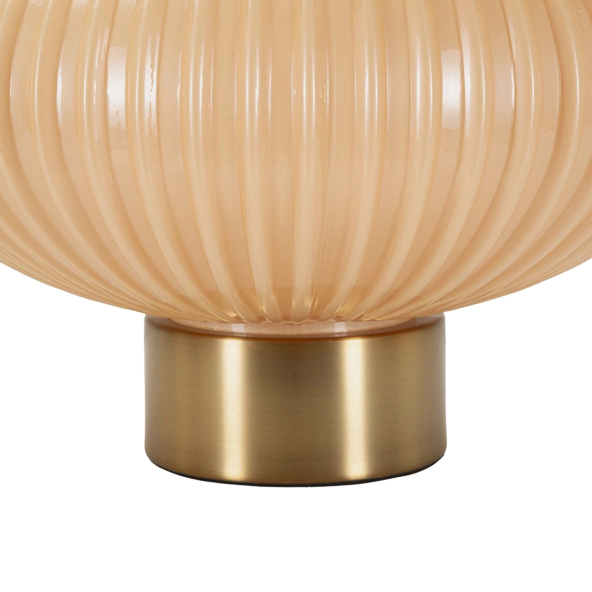 Table lamp in fluted glass and Tessuto shade Ø 33x49 cm Perly B — 6