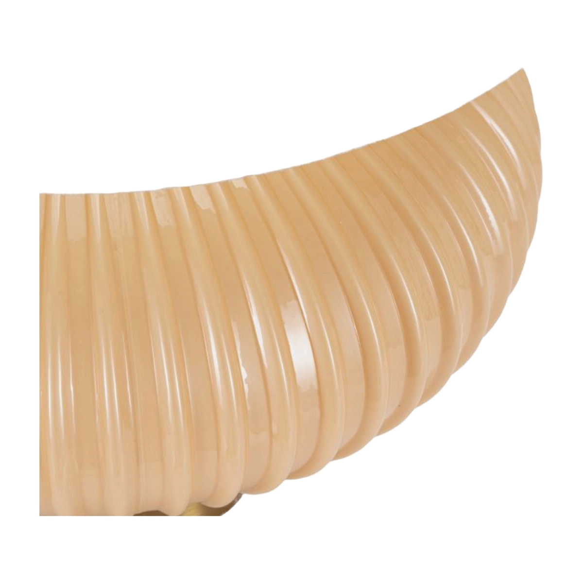 Table lamp in fluted glass and Tessuto shade Ø 33x49 cm Perly B — 4