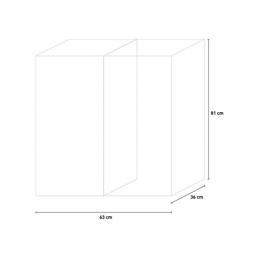 Mongardi Mr. B Bis Double Recycling Waste Bag Holder — 5