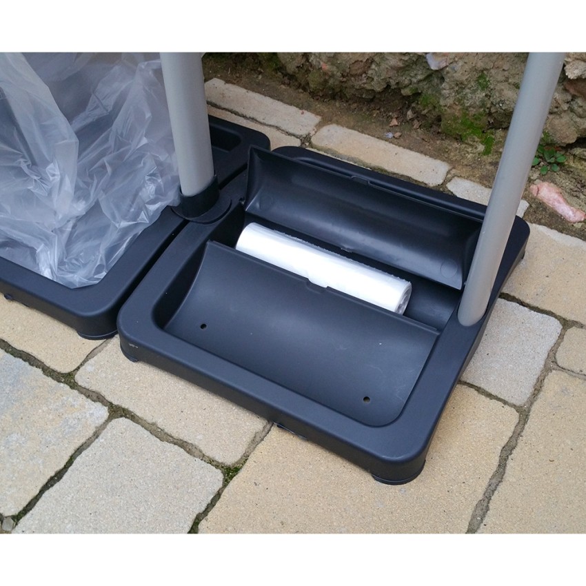 Mongardi Mr. B Bis Double Recycling Waste Bag Holder — 4