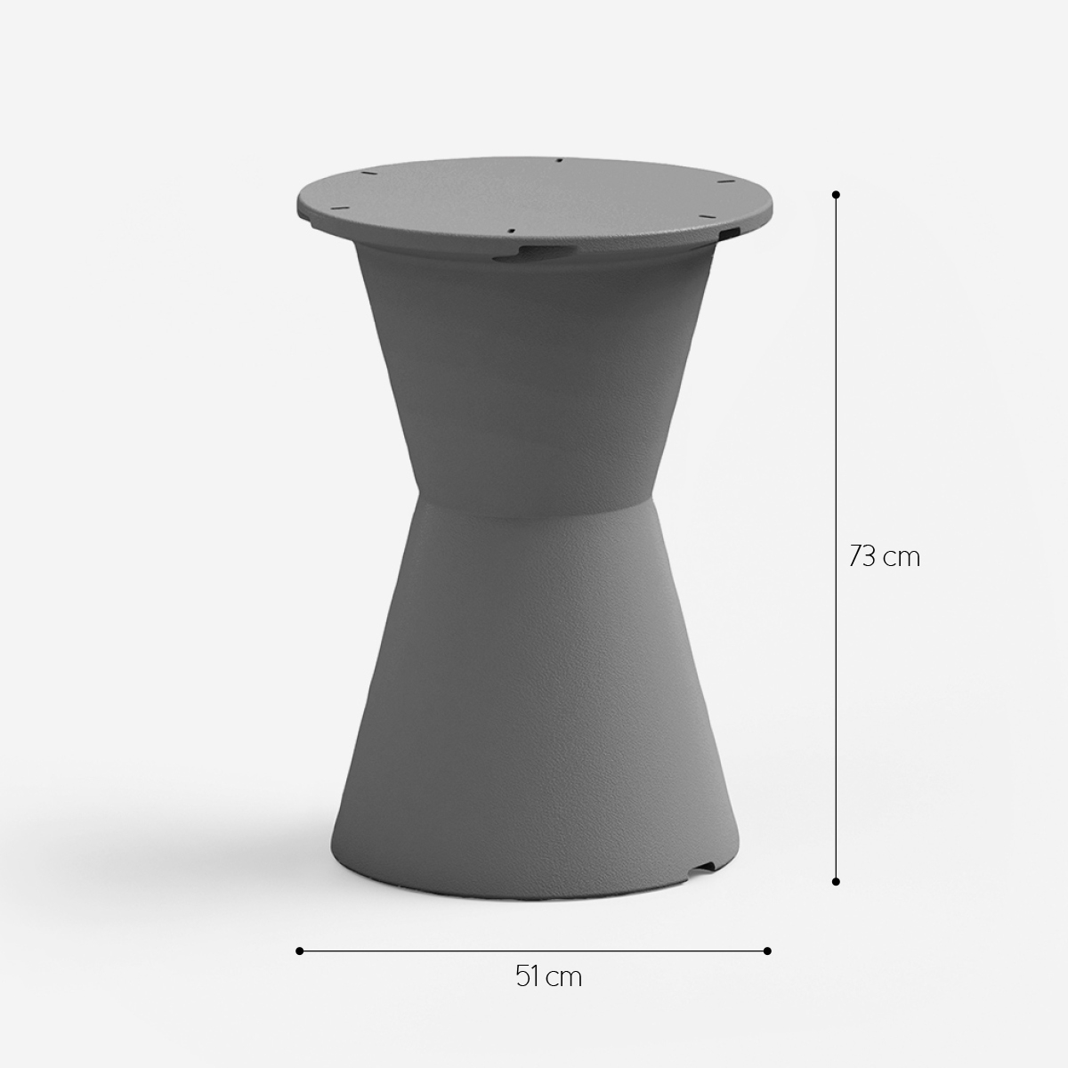 Dot LYXO Round Polyethylene Garden Table — 3