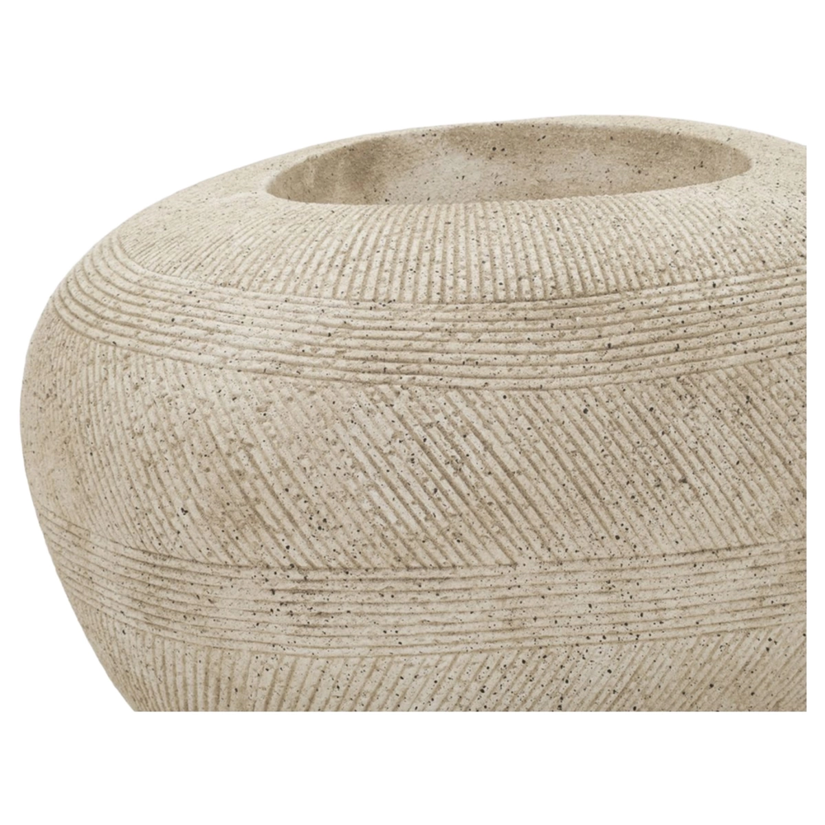 Stone 30 Decorative Outdoor Polyresin Planter — 4
