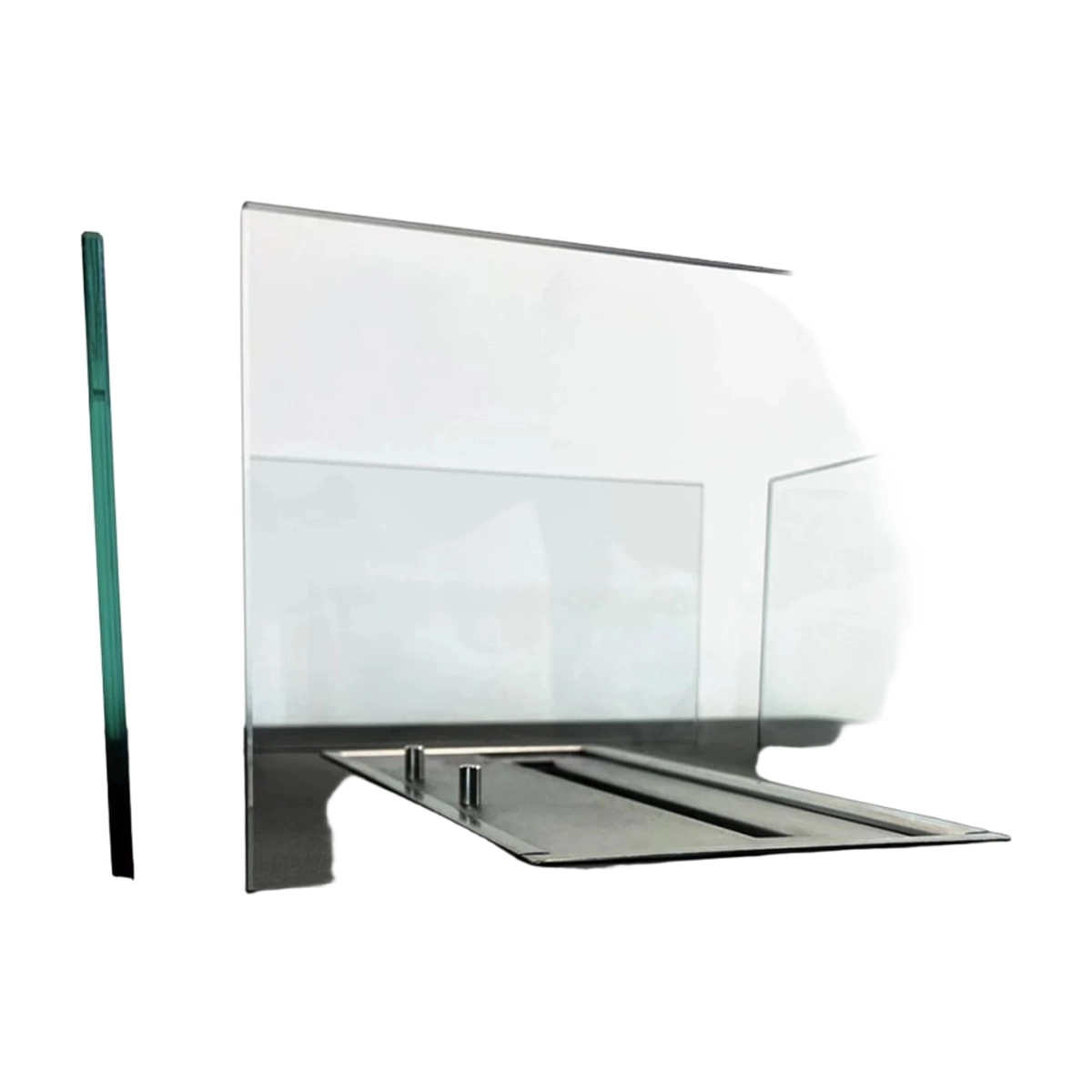 Square Floor Bioethanol Fireplace 70x70cm Indoor Outdoor Panarea Divina Fire — 6