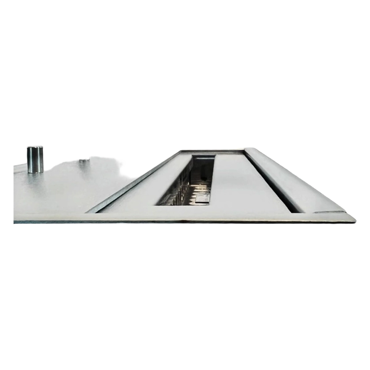 Square Floor Bioethanol Fireplace 70x70cm Indoor Outdoor Panarea Divina Fire — 8