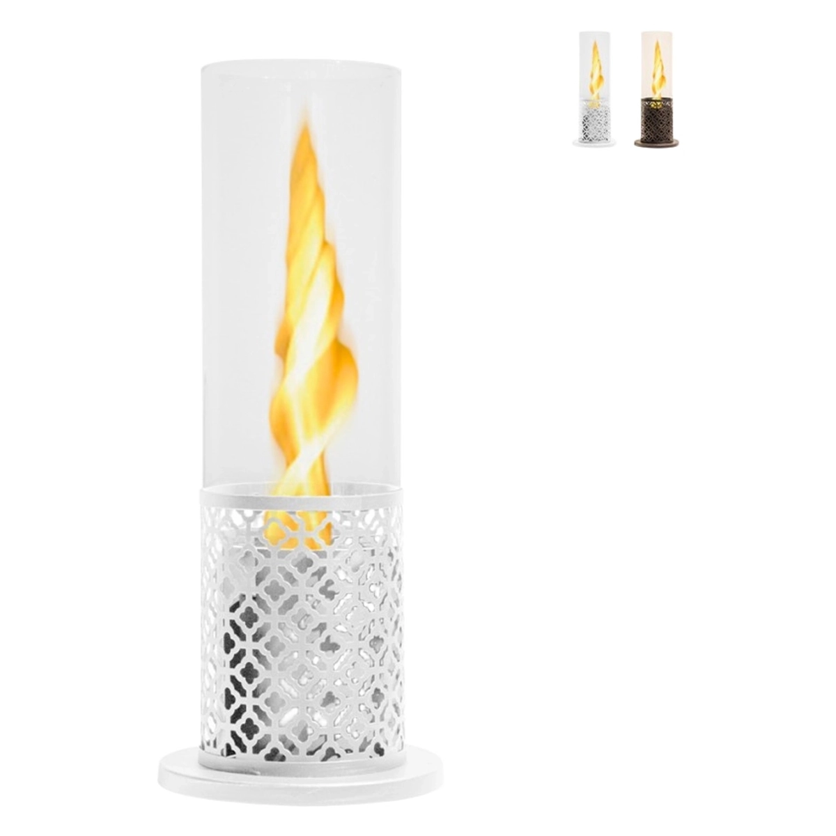 Tabletop Bioethanol Fireplace with Tornado Flame Tolosa Divina Fire — 1