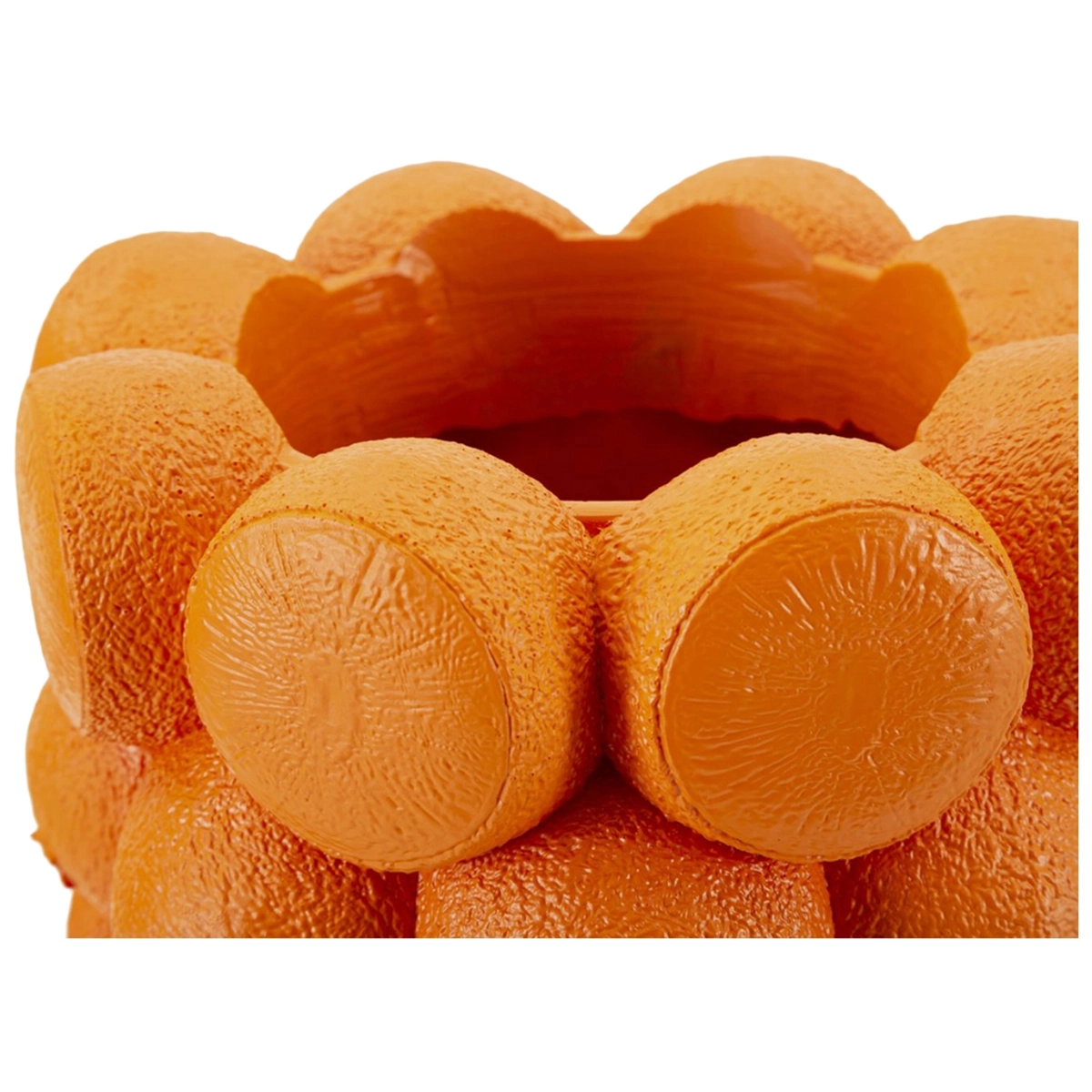 Orange Decorative Polyresin Flower Vase — 4