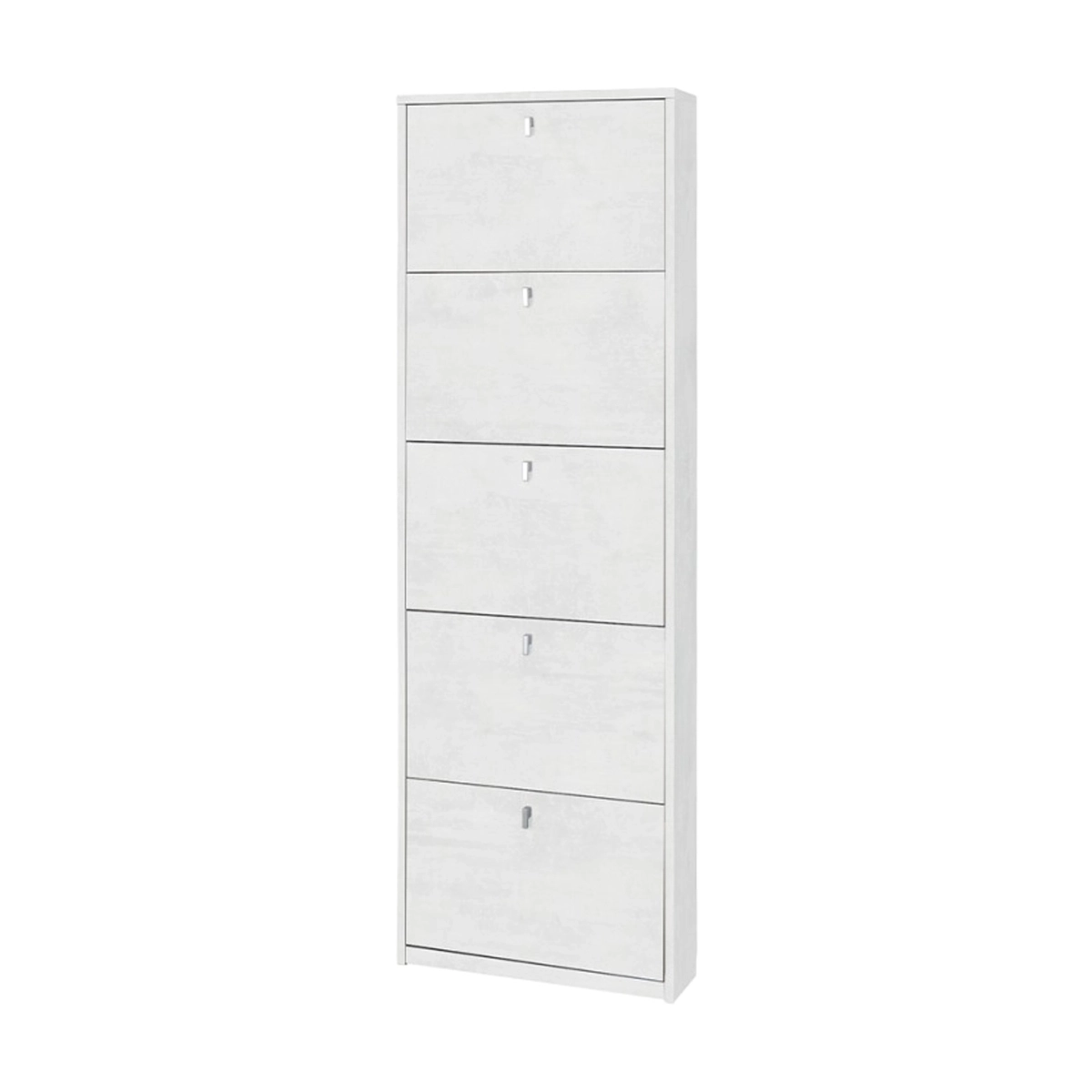 Slim Space-Saving Shoe Cabinet 5 Flap Doors 12 Pairs Lita Sarmog — 3