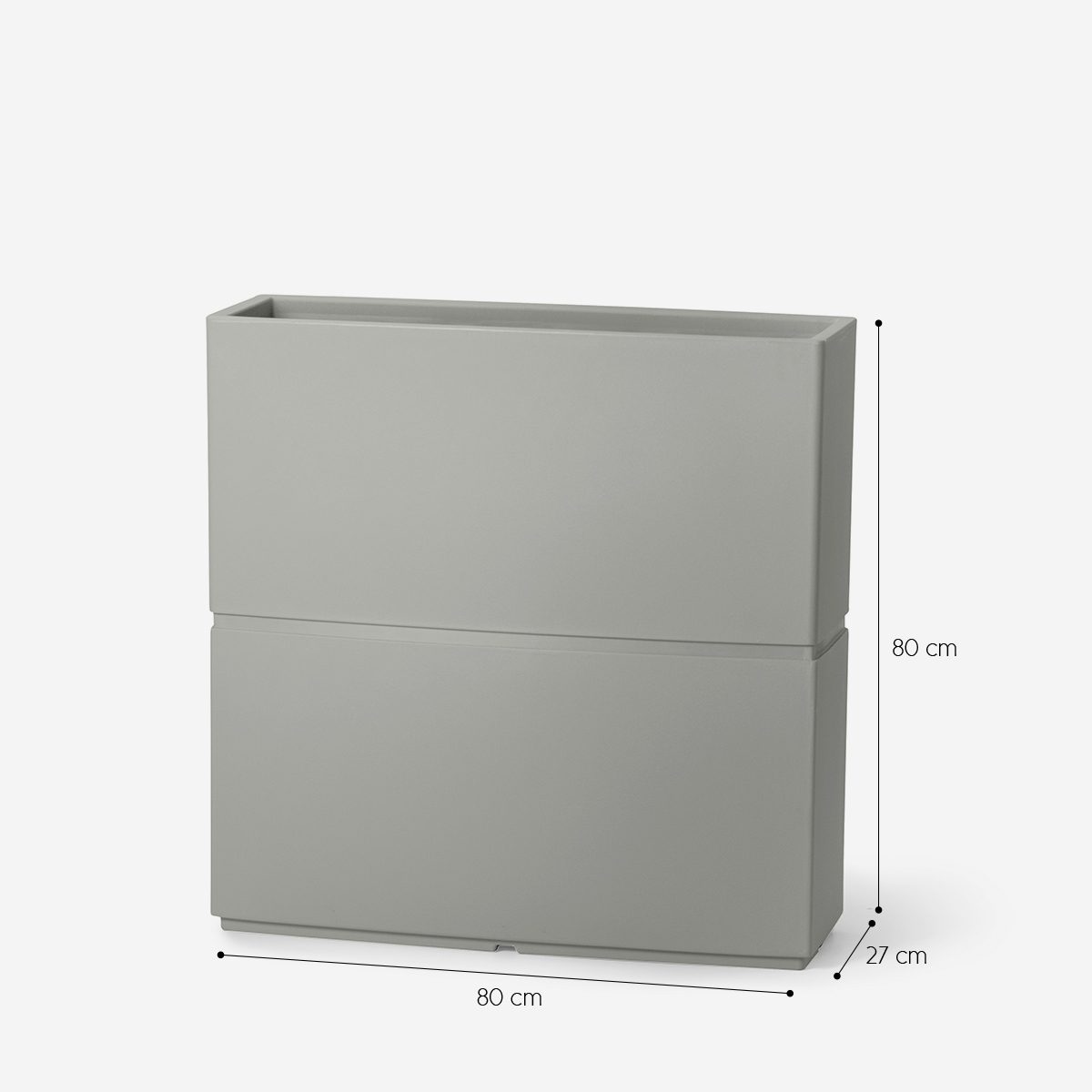 Dune Tall Rectangular Polyethylene Outdoor Planter — 3