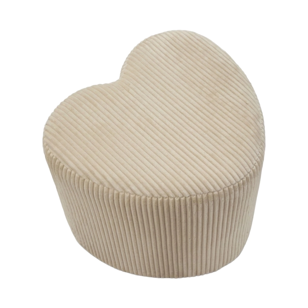 Heart Dublino Mauro Ferretti Heart-Shaped Padded Ottoman Pouf — 6
