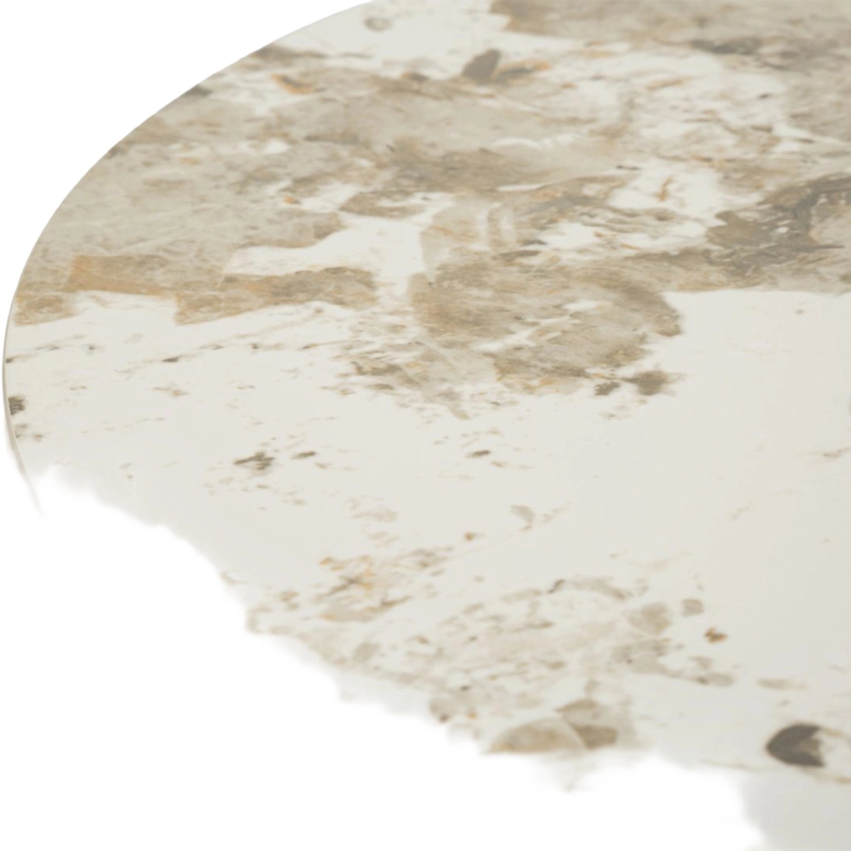 Gley Marble Poise Round Storage Coffee Table in Metal & Ceramic — 4