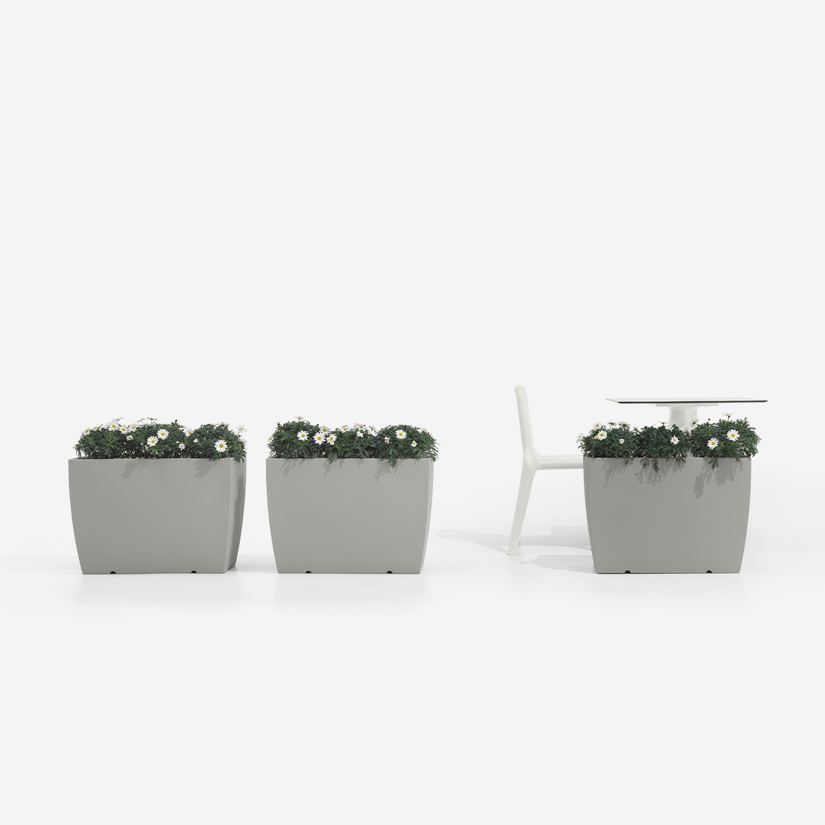 Gaia LYXO Rectangular Polyethylene Outdoor Flower Box 100x36x50 cm — 2