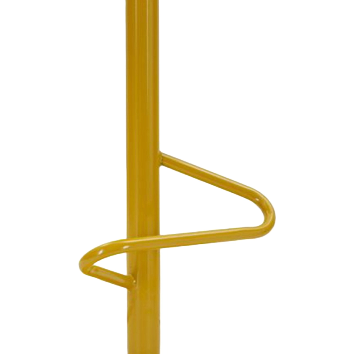 Clox Modern Metal Bar Stool with Backrest and Footrest — 5