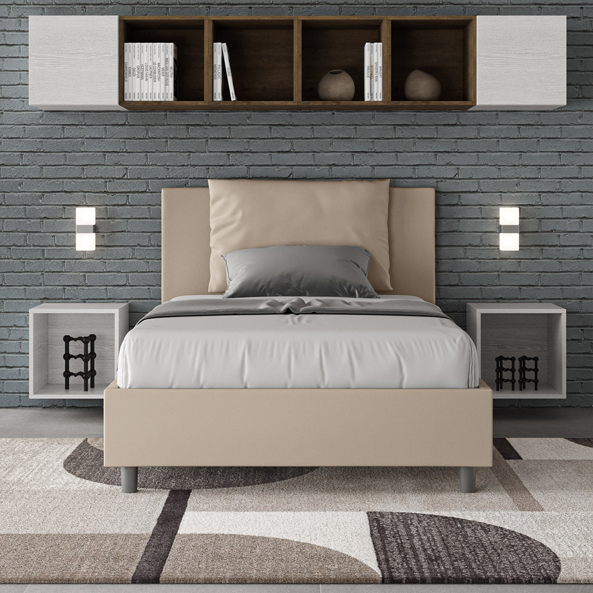 Antea P1 120x200 French Small Double Storage Bed — 4