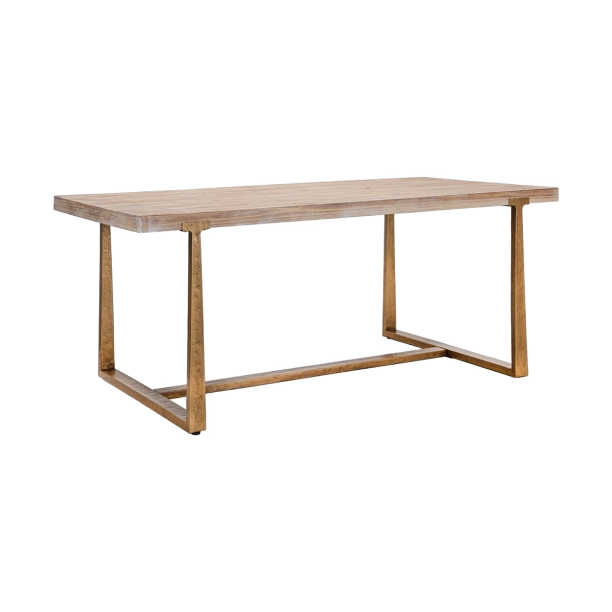 Ankara Industrial Dining Table in Wood and Metal 180x90 cm — 1