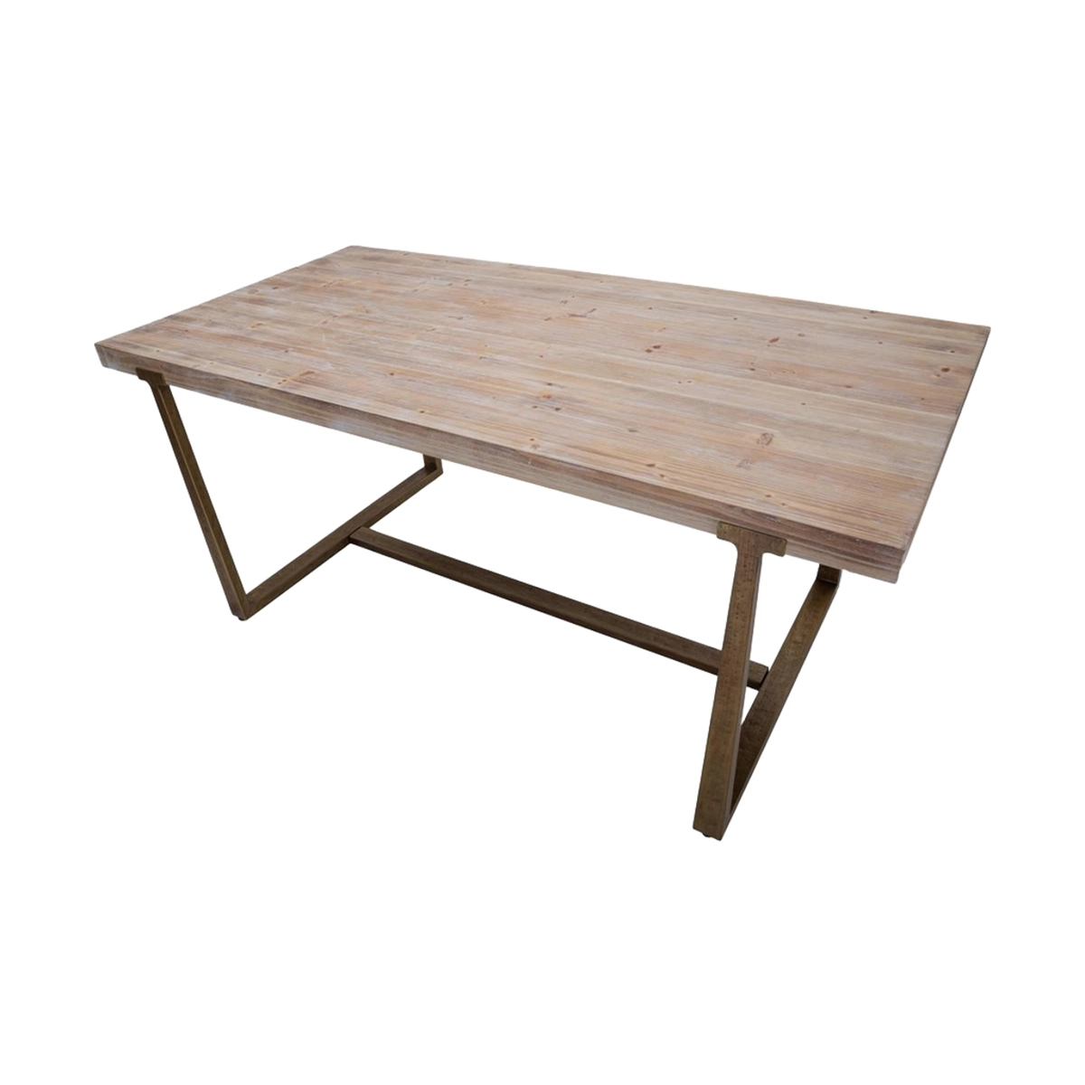 Ankara Industrial Dining Table in Wood and Metal 180x90 cm — 7