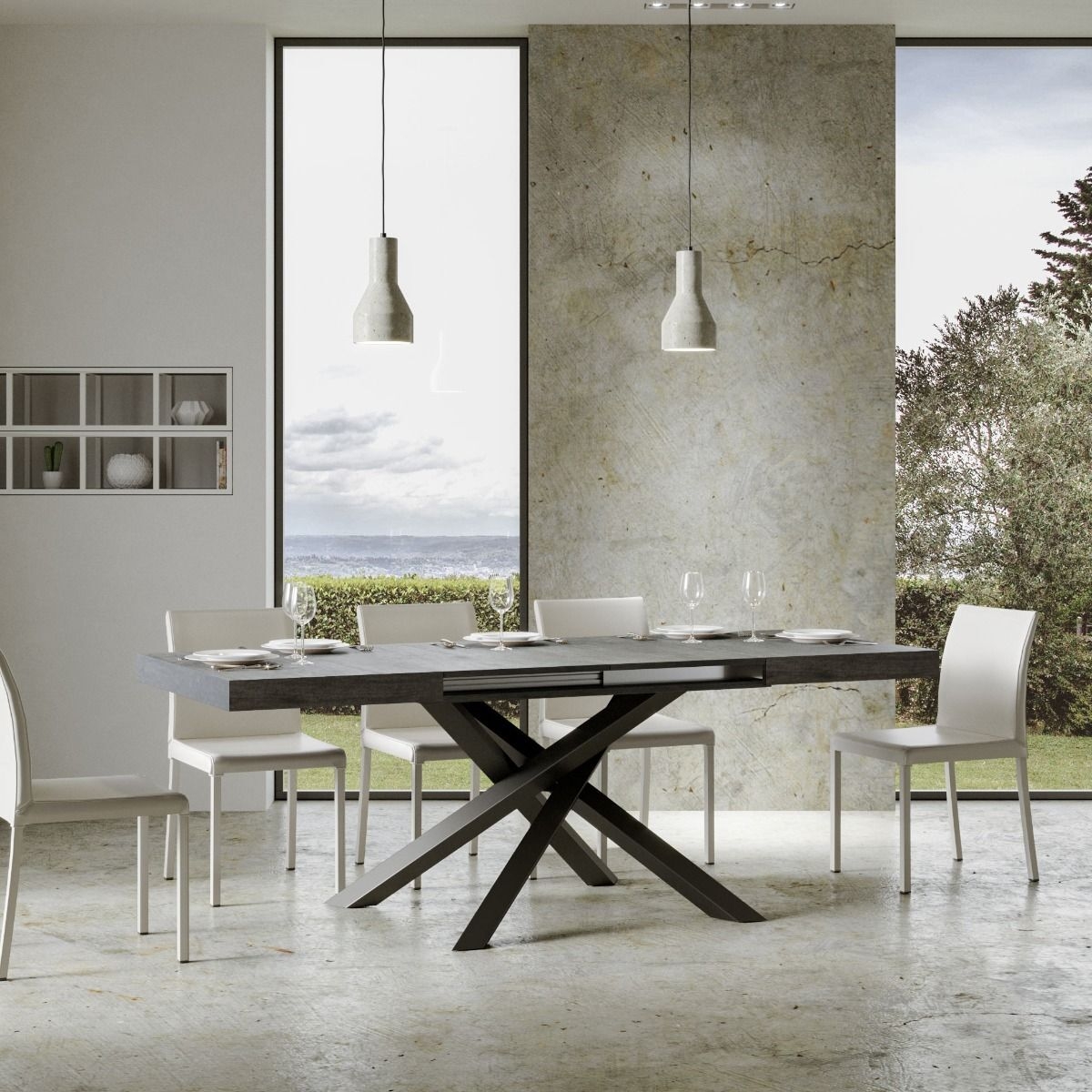 Volantis Modern Extendable Dining Table 18 Seater 90x180-440 cm — 3