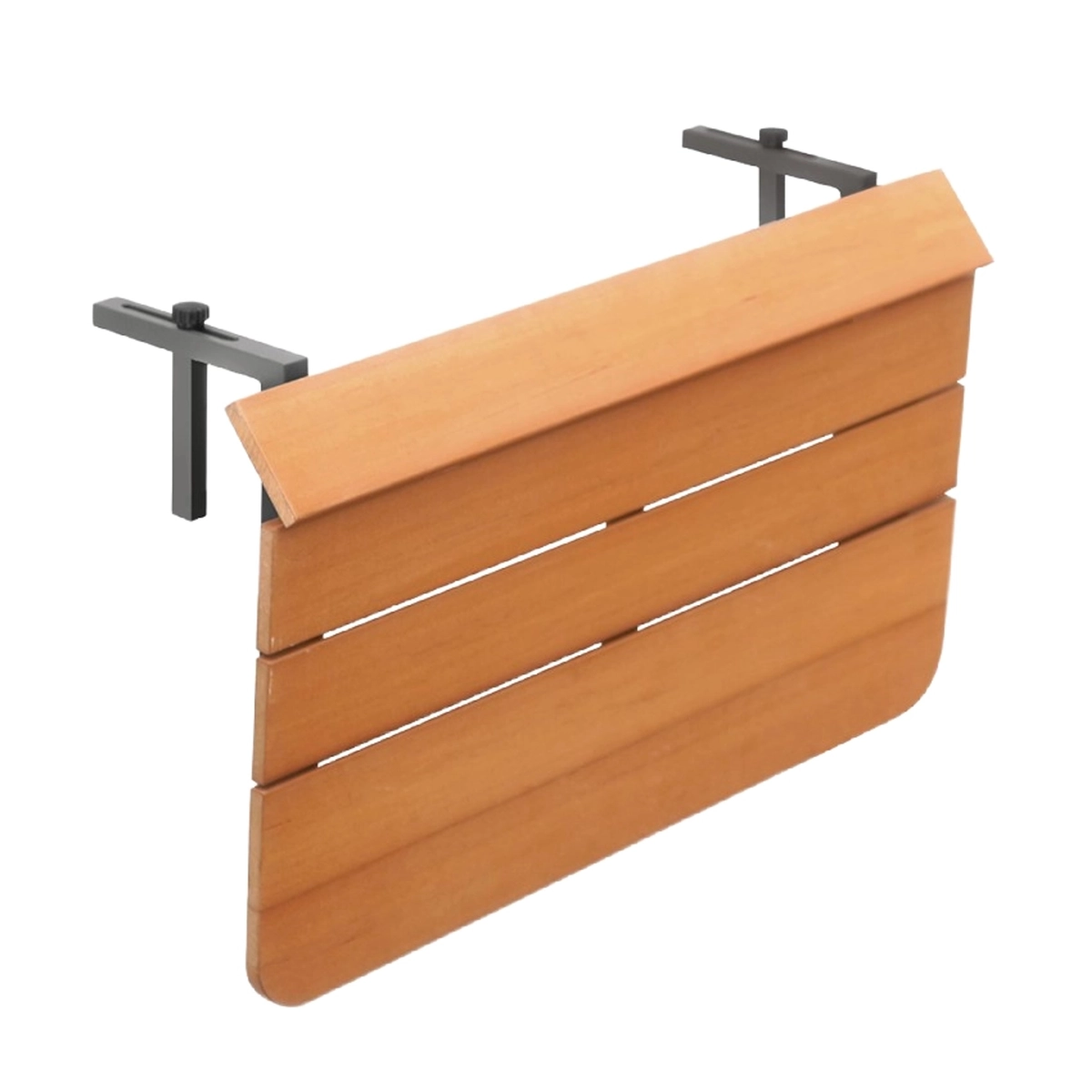 Folding Balcony Railing Table Teak Effect Kedels Look Out — 3