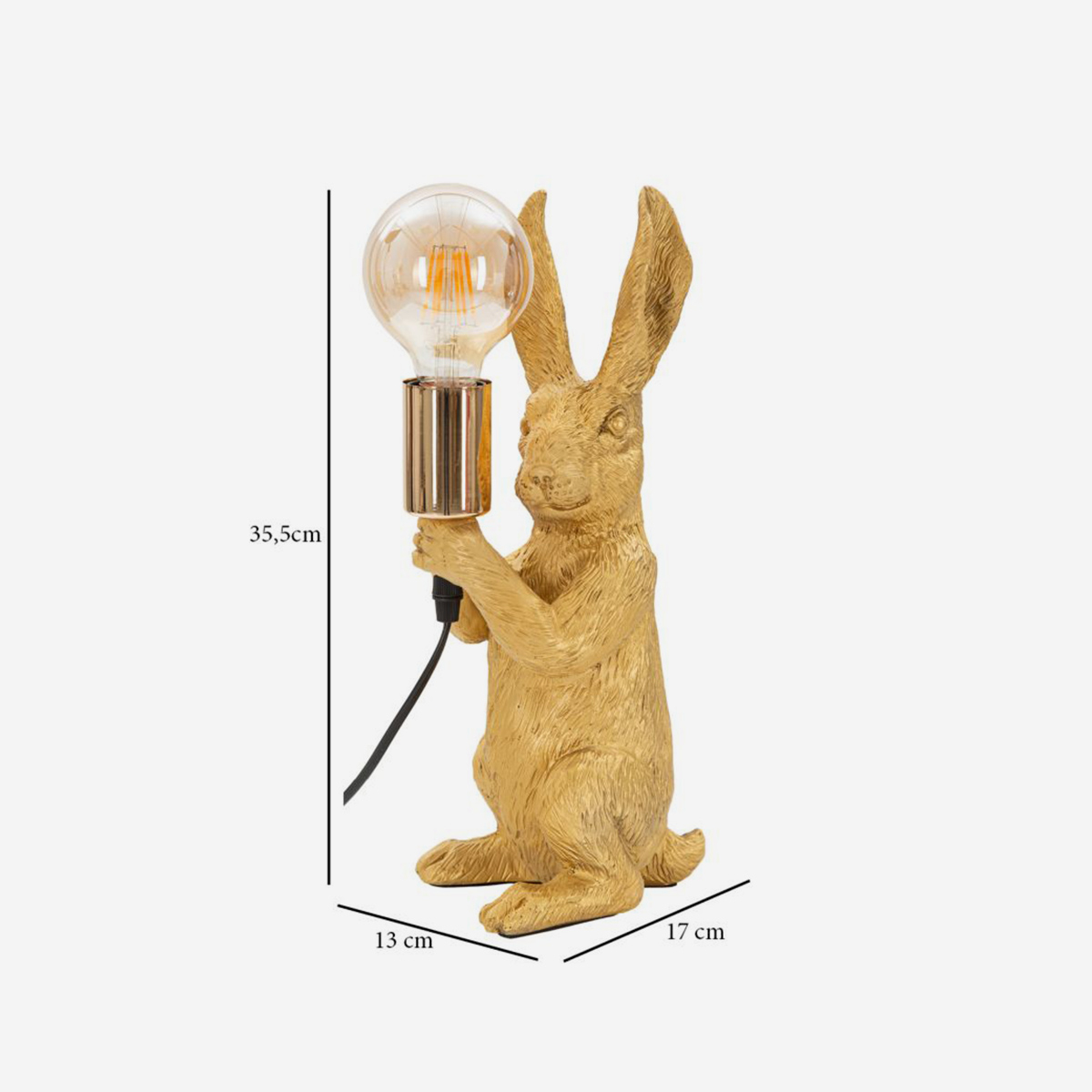 Rubbit Decorative Rabbit Resin Table Lamp — 3