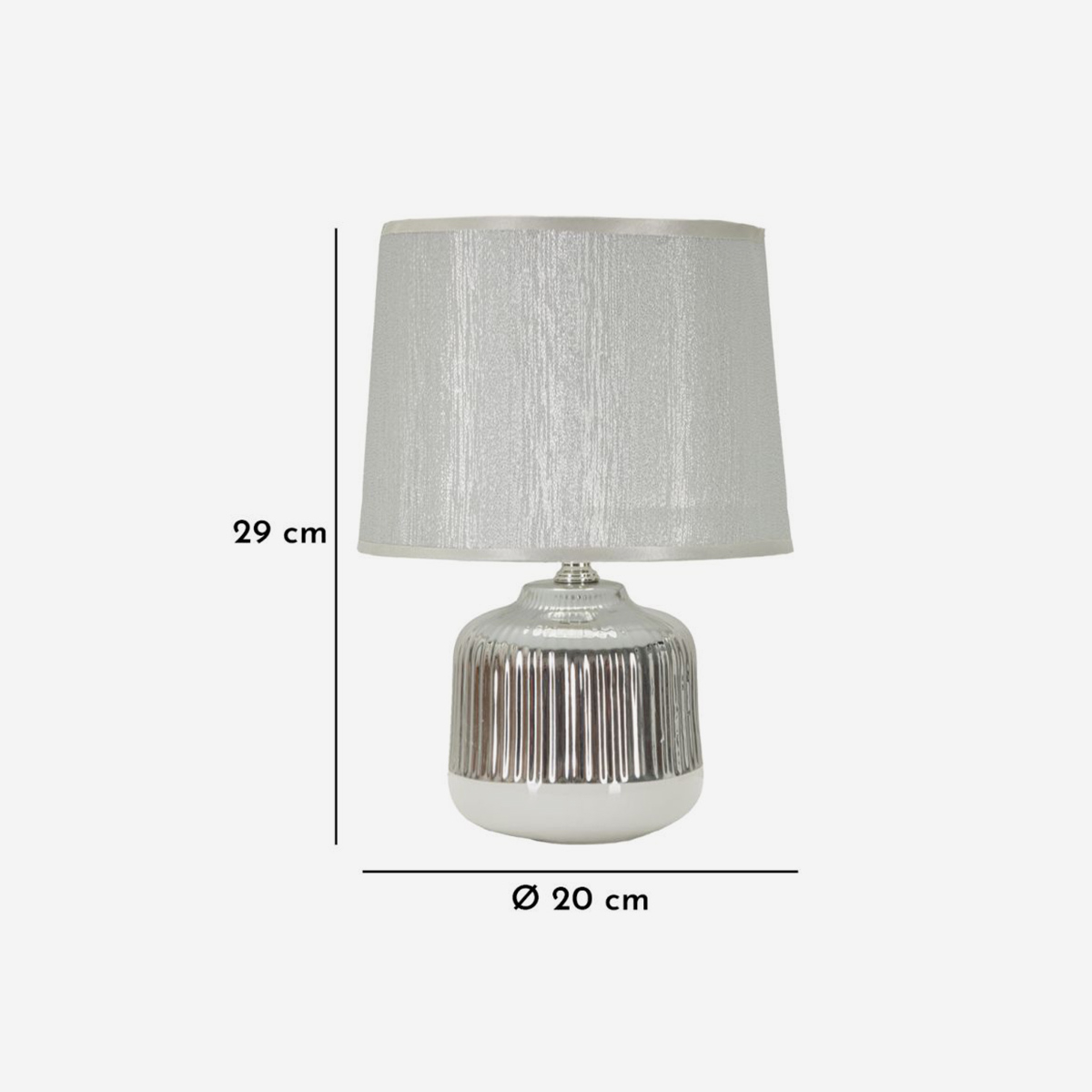 Lucina Ceramic Table Lamp with Fabric Shade by Mauro Ferretti — 5