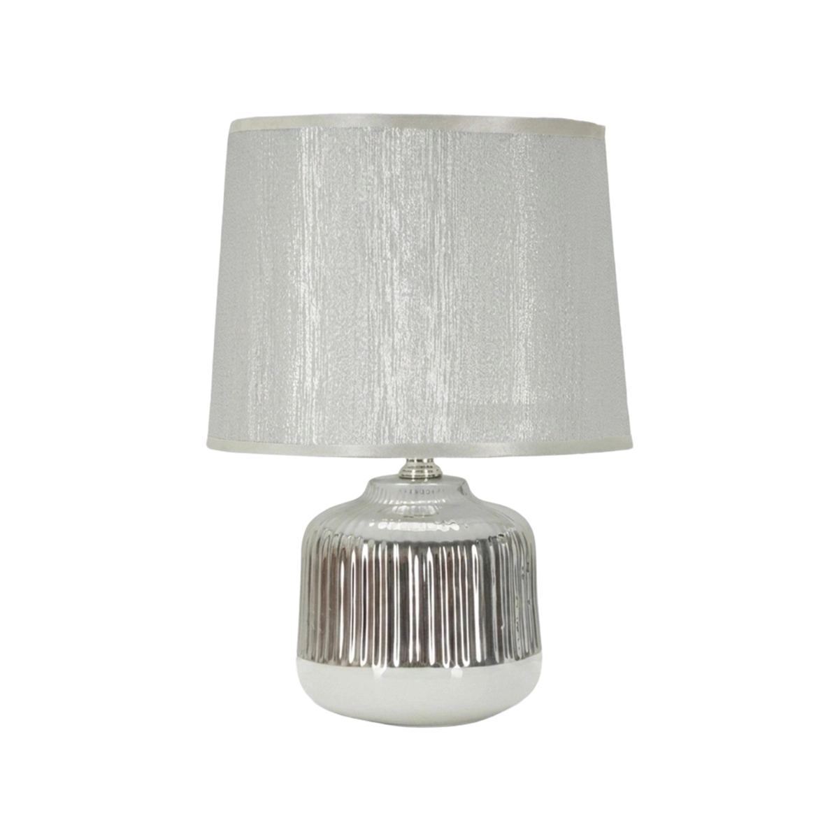Lucina Ceramic Table Lamp with Fabric Shade by Mauro Ferretti — 1