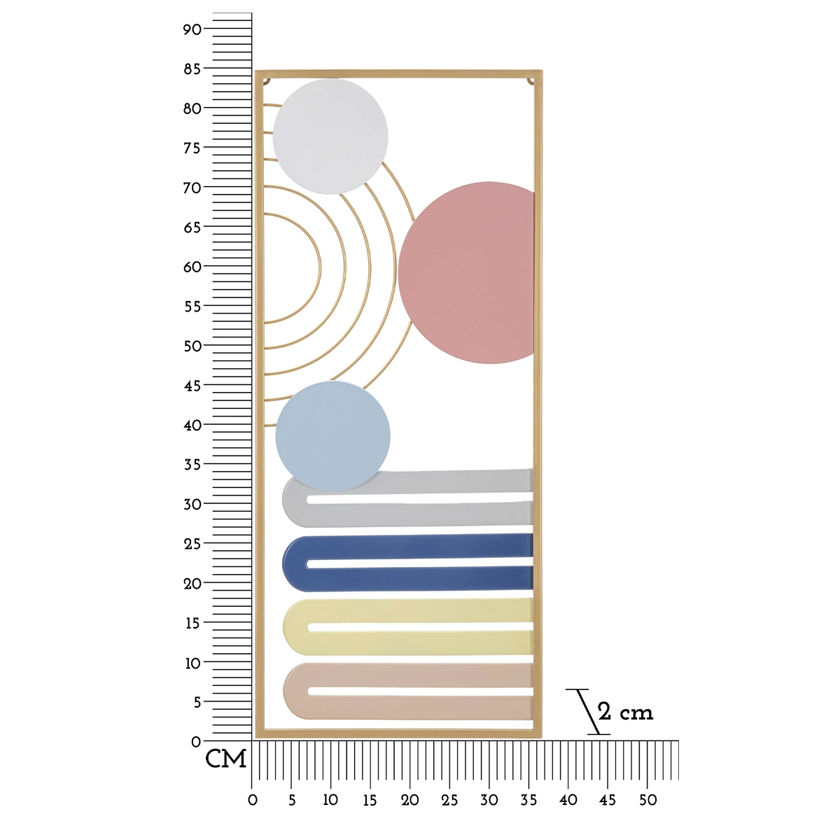 Mauro Ferretti Darnok 3D abstract multicolour metal wall decor panel — 6