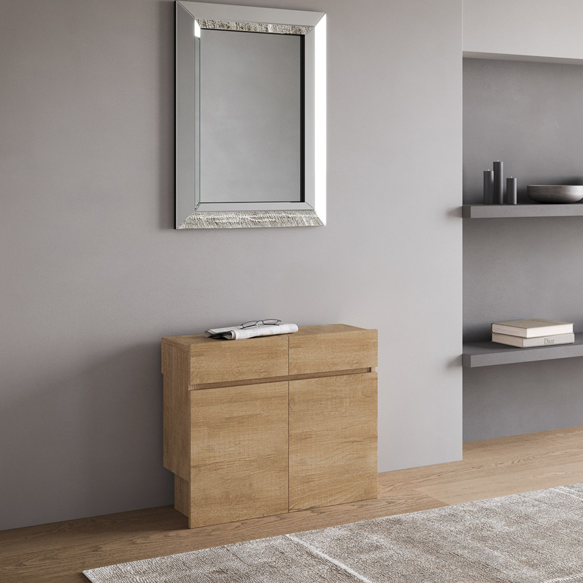 Evolve extendable console table with integrated benches 90x42-302 cm — 4