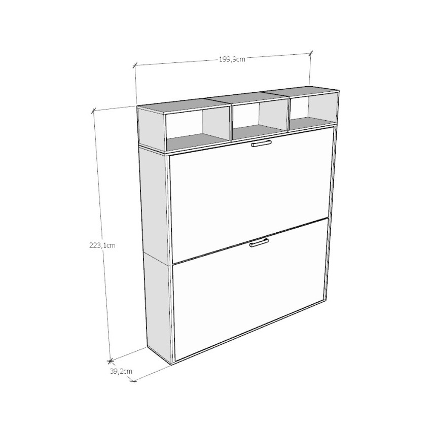 Kando L Itamoby Modern Foldaway Horizontal Bunk Bed White Ash — 8