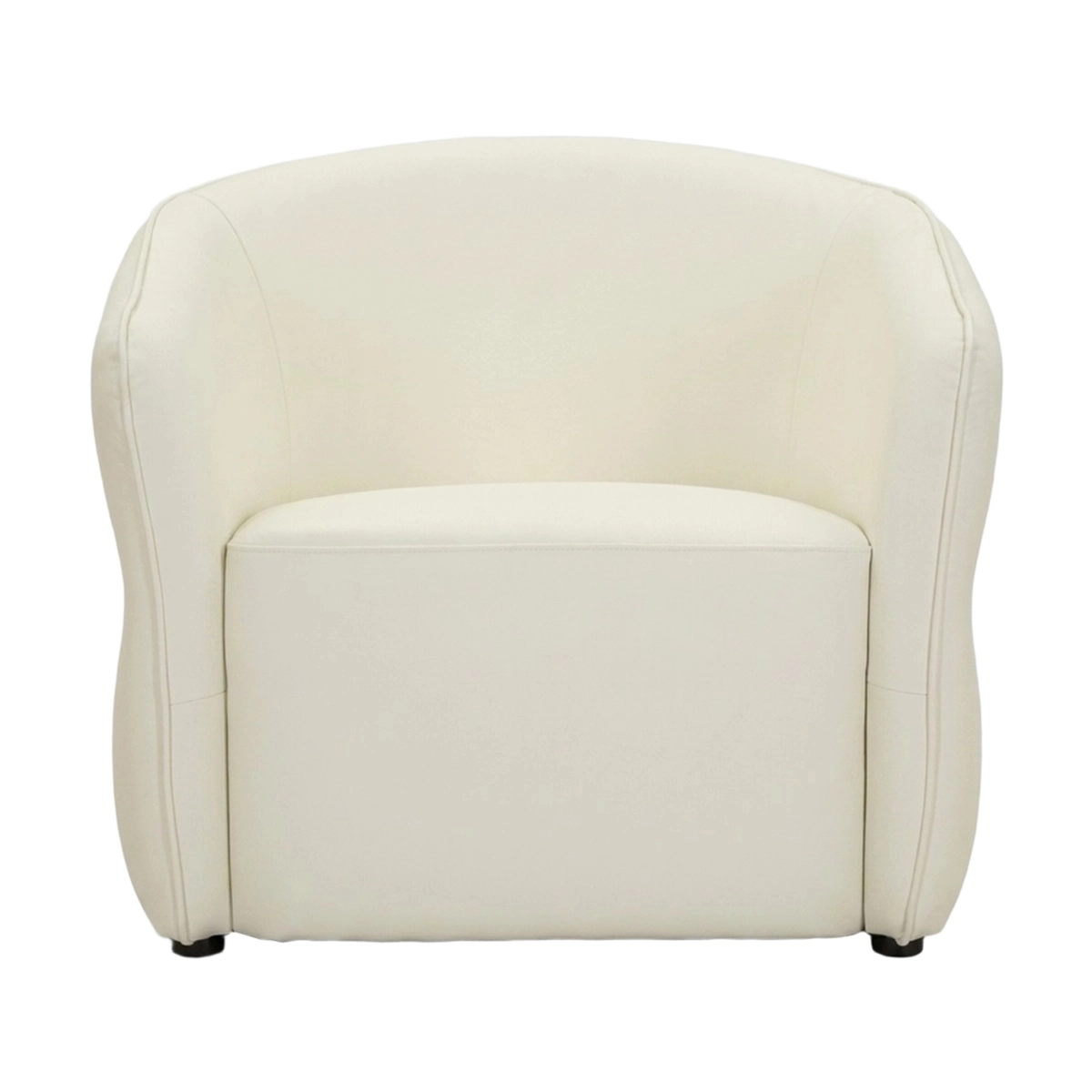 Minsk Modern Faux Leather Padded Living Room Armchair — 6