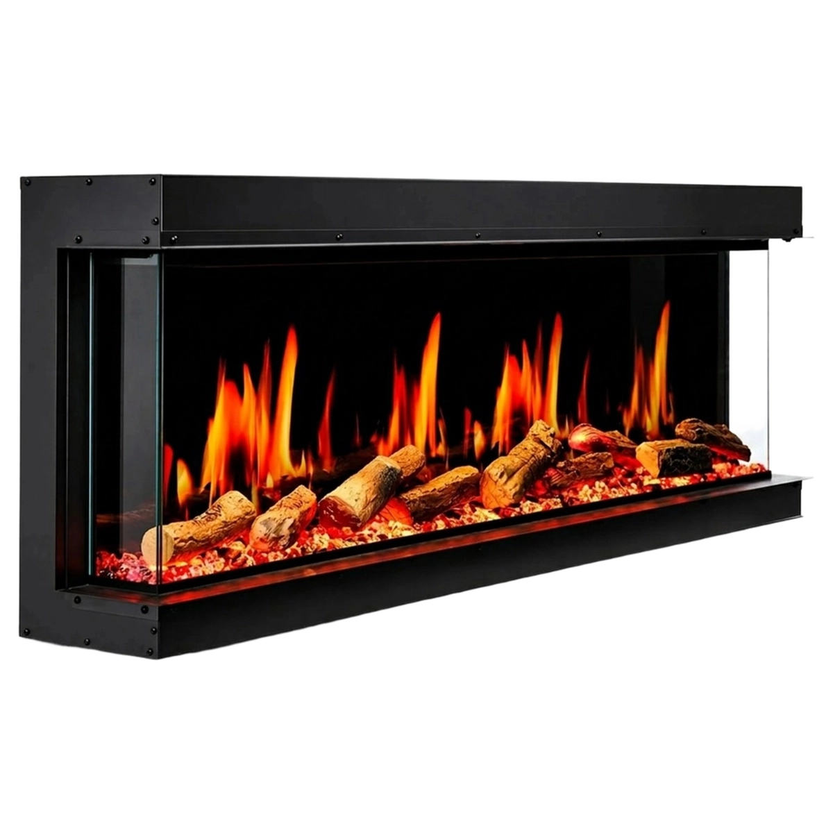Filadelfia150 Wall-Mounted Recessed Electric Fireplace LCD LED WiFi — 4