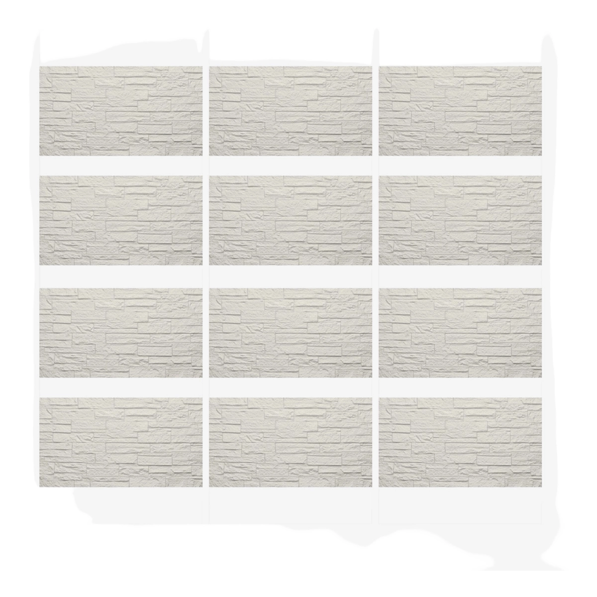 3D Stone Effect Wall Panels Divina Home 12 pcs 120x60 cm DH10479/2 — 3