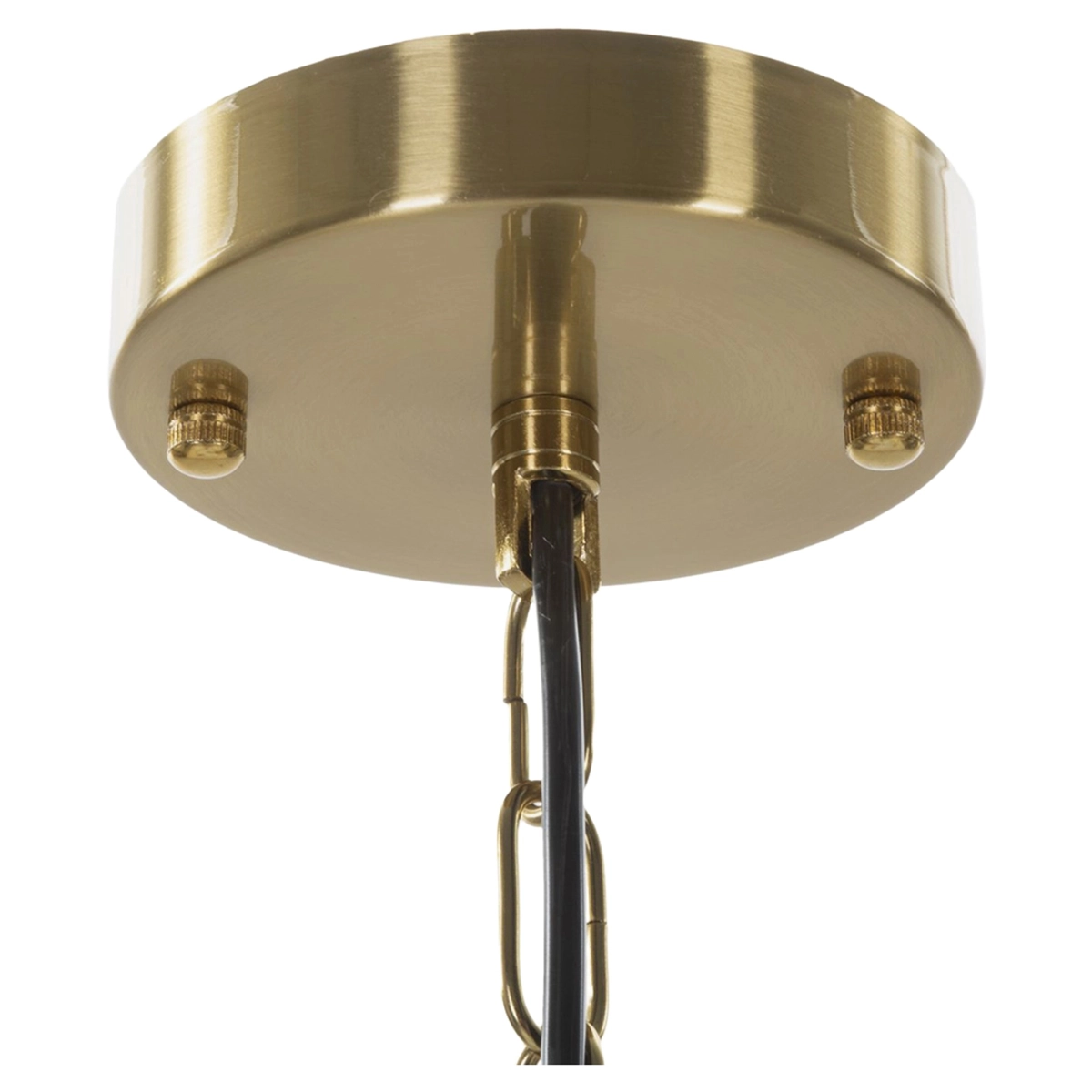Versailles 3-Light Iron and Glass Pendant Chandelier — 5
