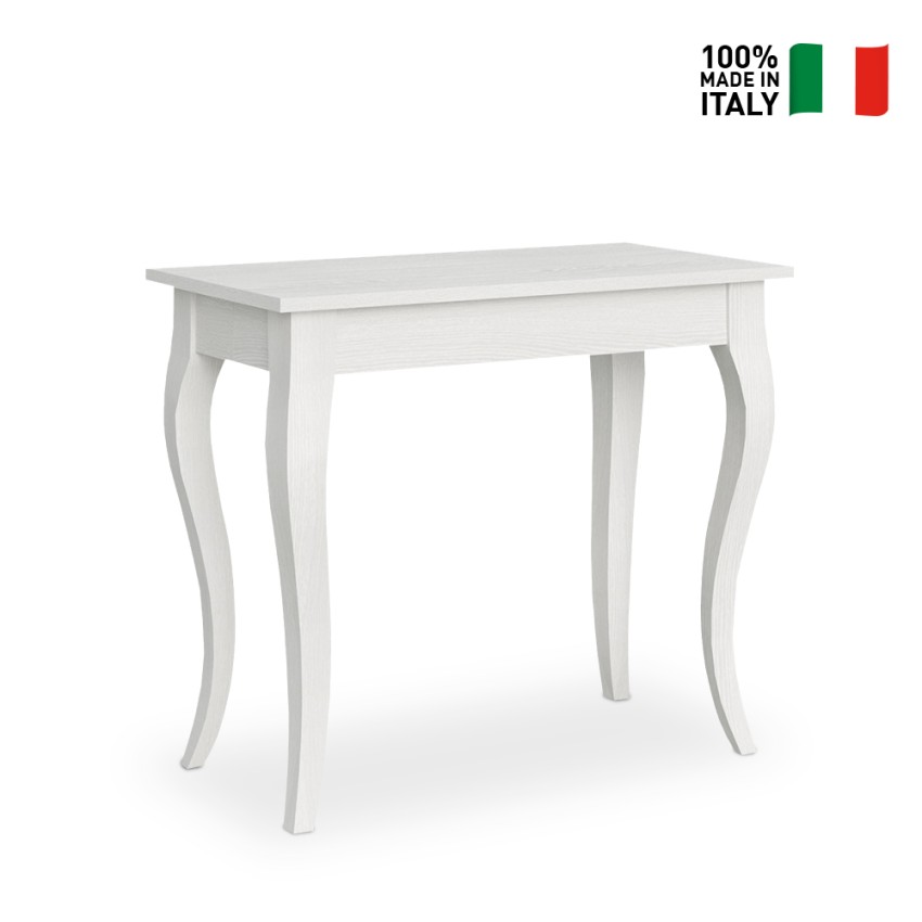 Extendable console table 90x48-204cm ash white Olanda Small Itamoby — 2