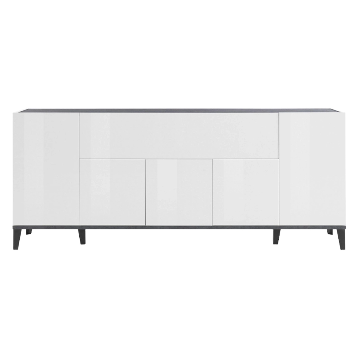Modern Sideboard 200x40 cm with 5 Doors & Flap Stephanie — 5