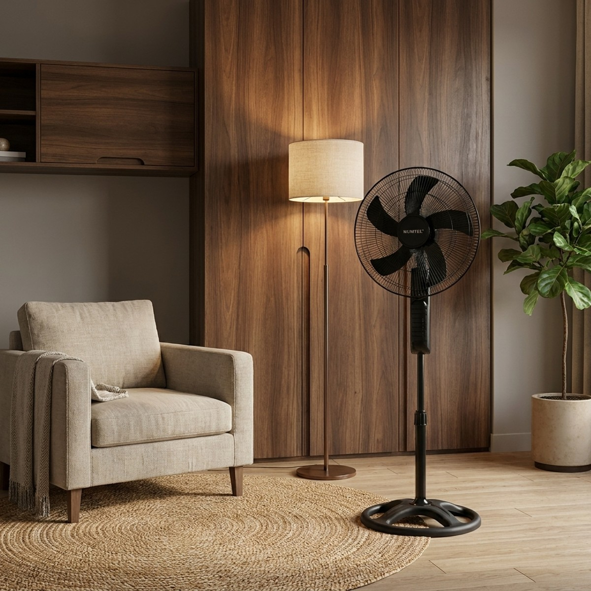 Ventilatore a piantana oscillante silenzioso Novira