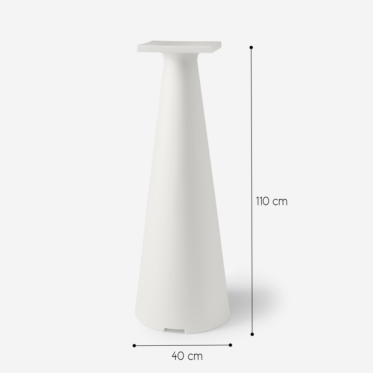 Tiffany 110 cm Polyethylene High Bar Table Leg Base — 4