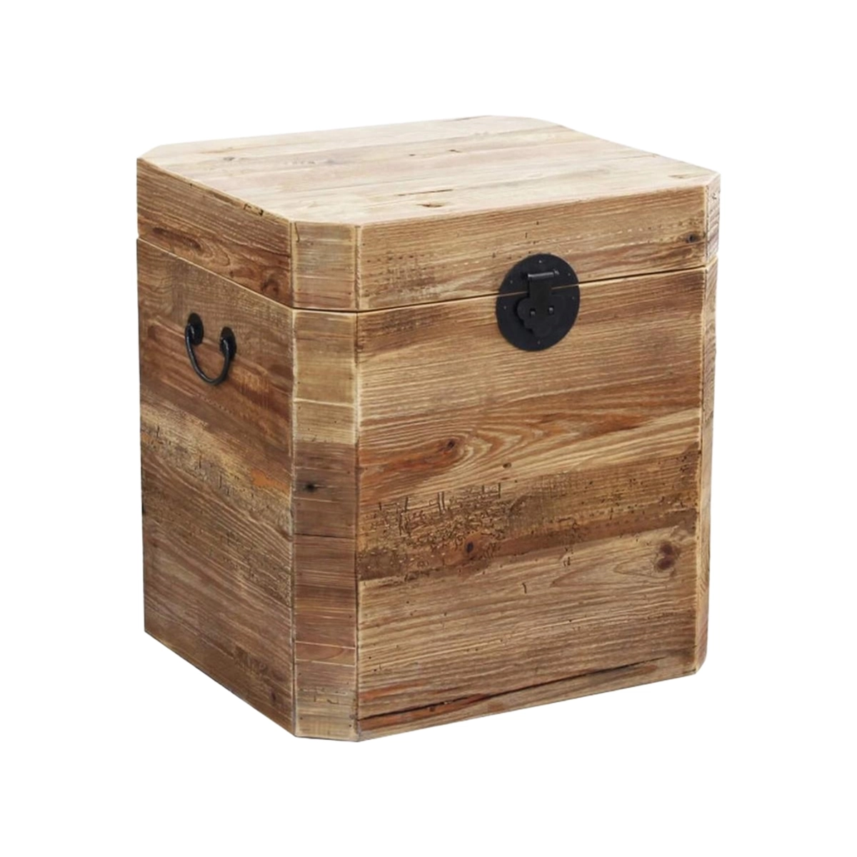 Irving Wooden Storage Trunk in Recycled Pine 52x48x55cm Cosma — 2