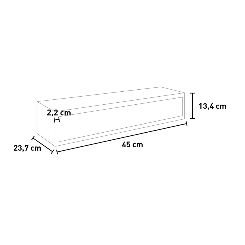 Lego Maxi Floating Wall Shelf with Storage Drawer — 4