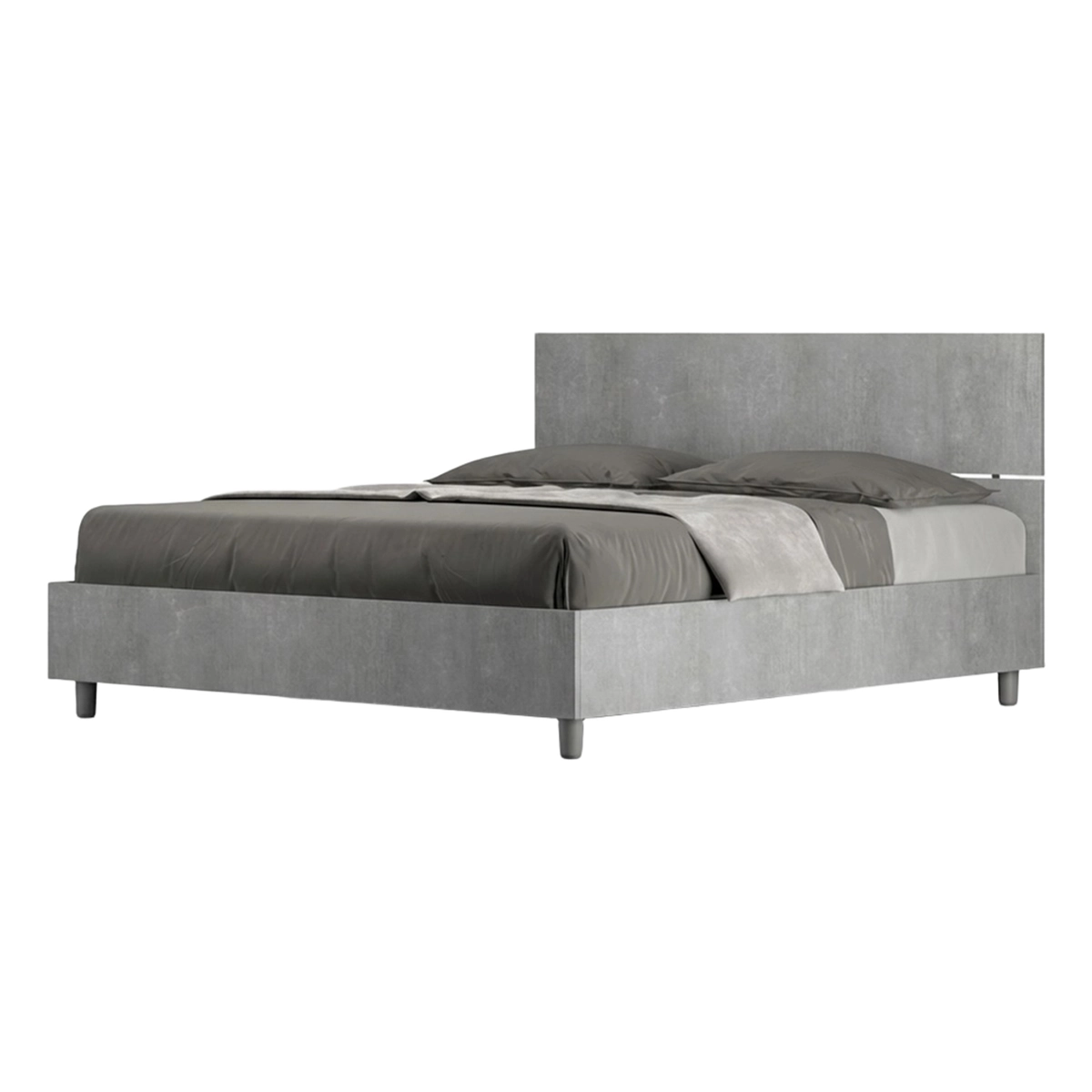 Double storage bed 160x190 Demas Concrete — 1