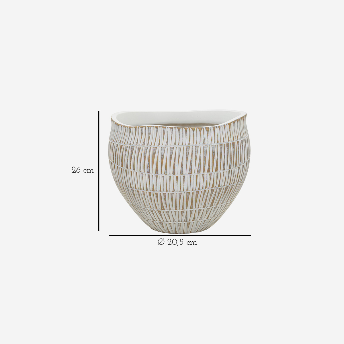 Decorative Indoor Planter Pot in Resina Stiky 20 — 3