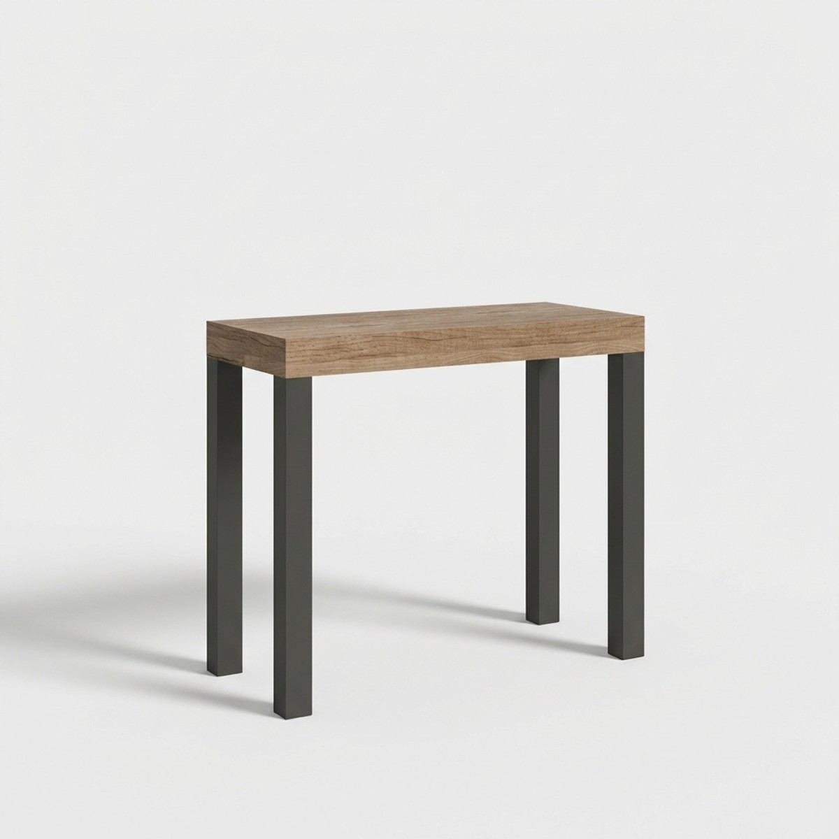 Industrial extendable console table 90x40-196 oak Everyday Small — 1