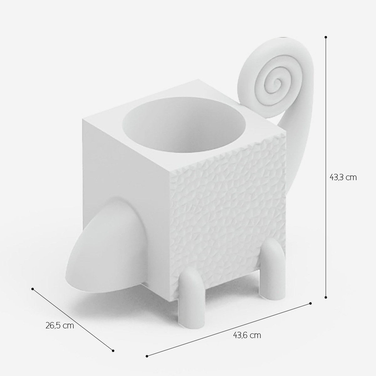Modern Indoor and Outdoor Polyethylene Planter Cama LYXO — 3