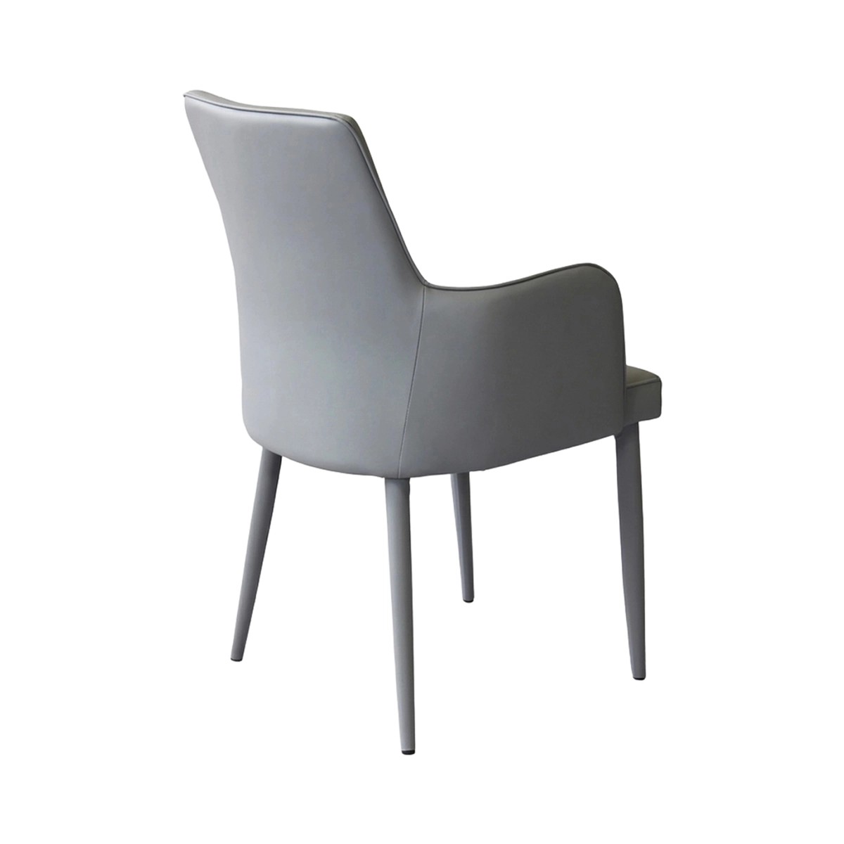 Dining armchair in faux leather with armrests Camille — 4