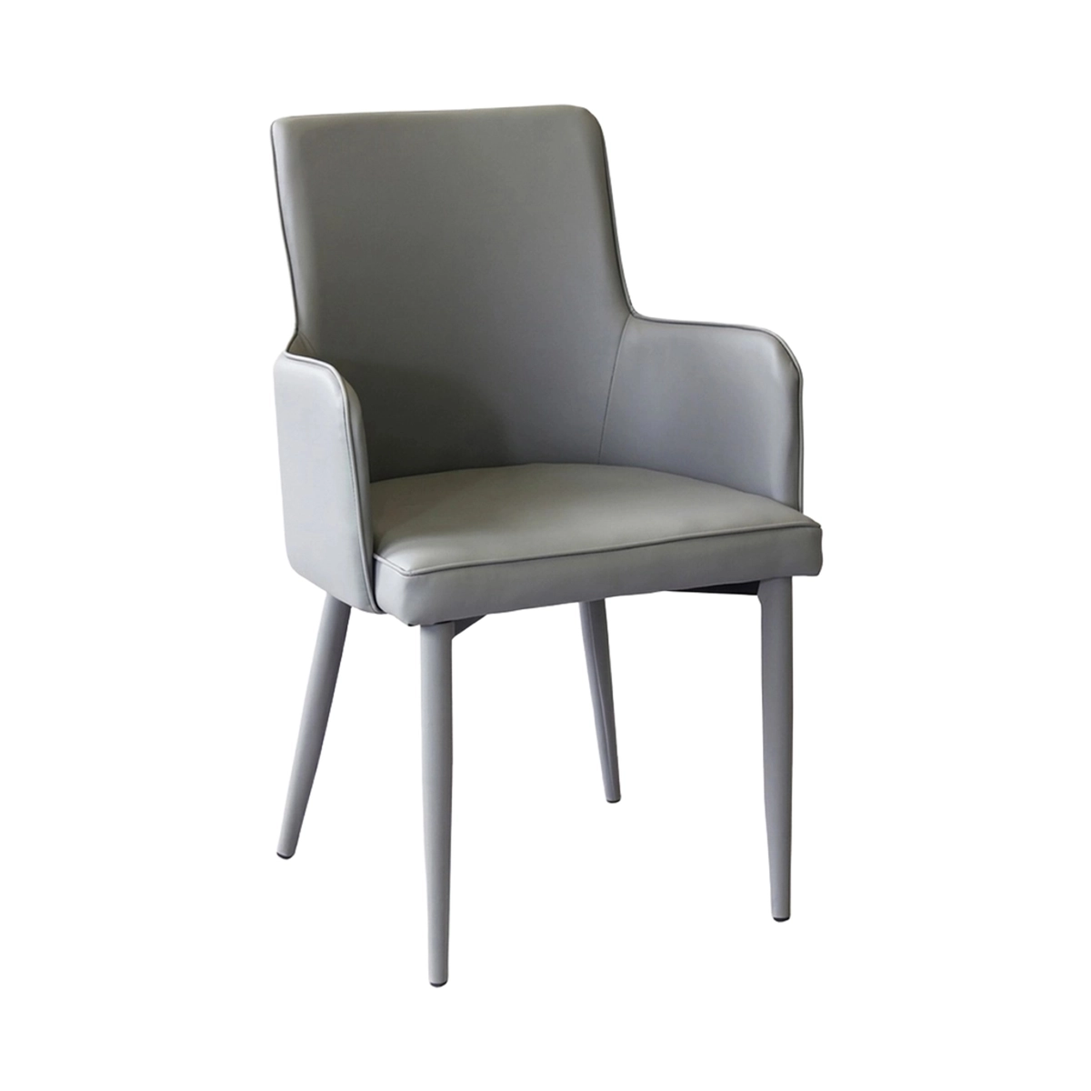Dining armchair in faux leather with armrests Camille — 1