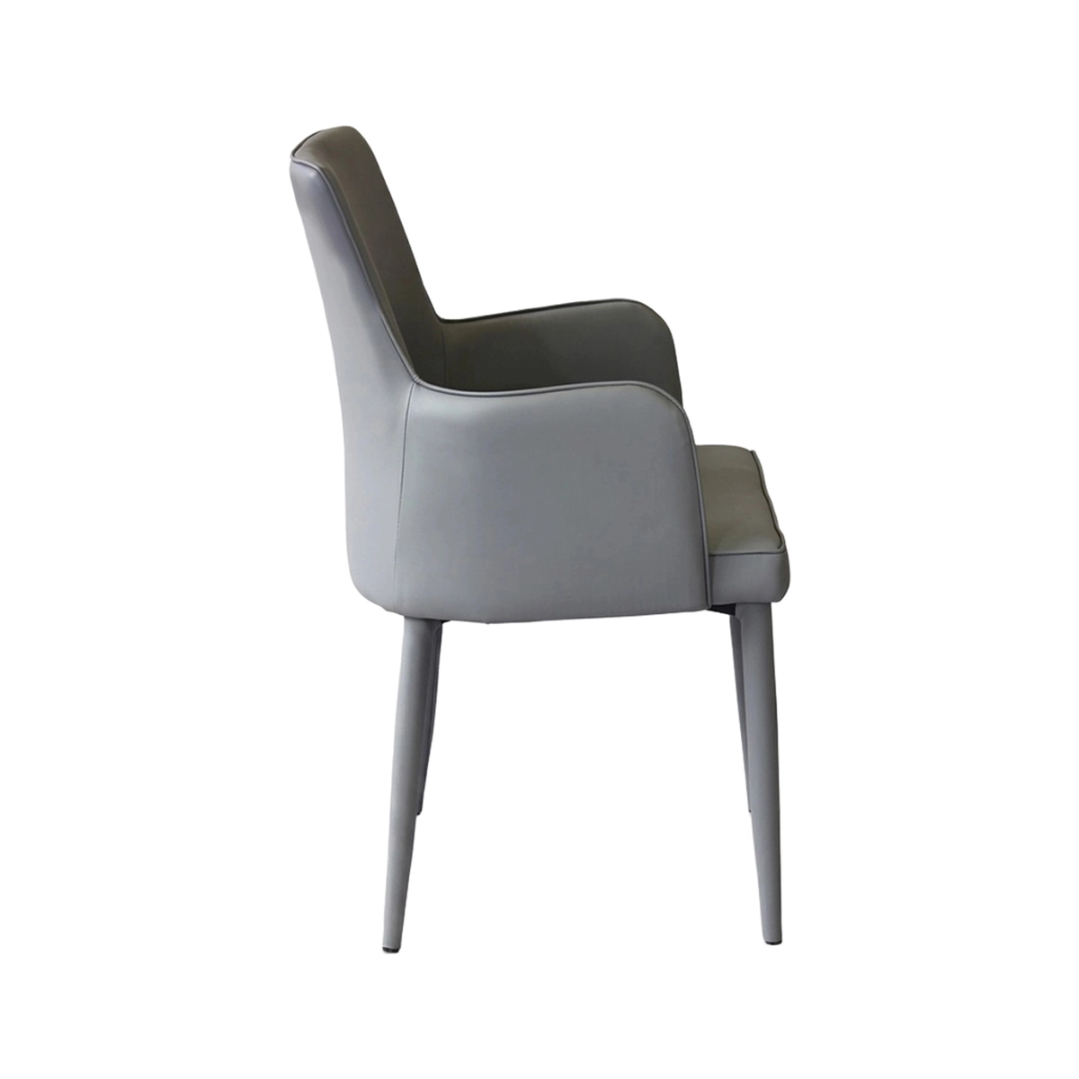 Dining armchair in faux leather with armrests Camille — 5