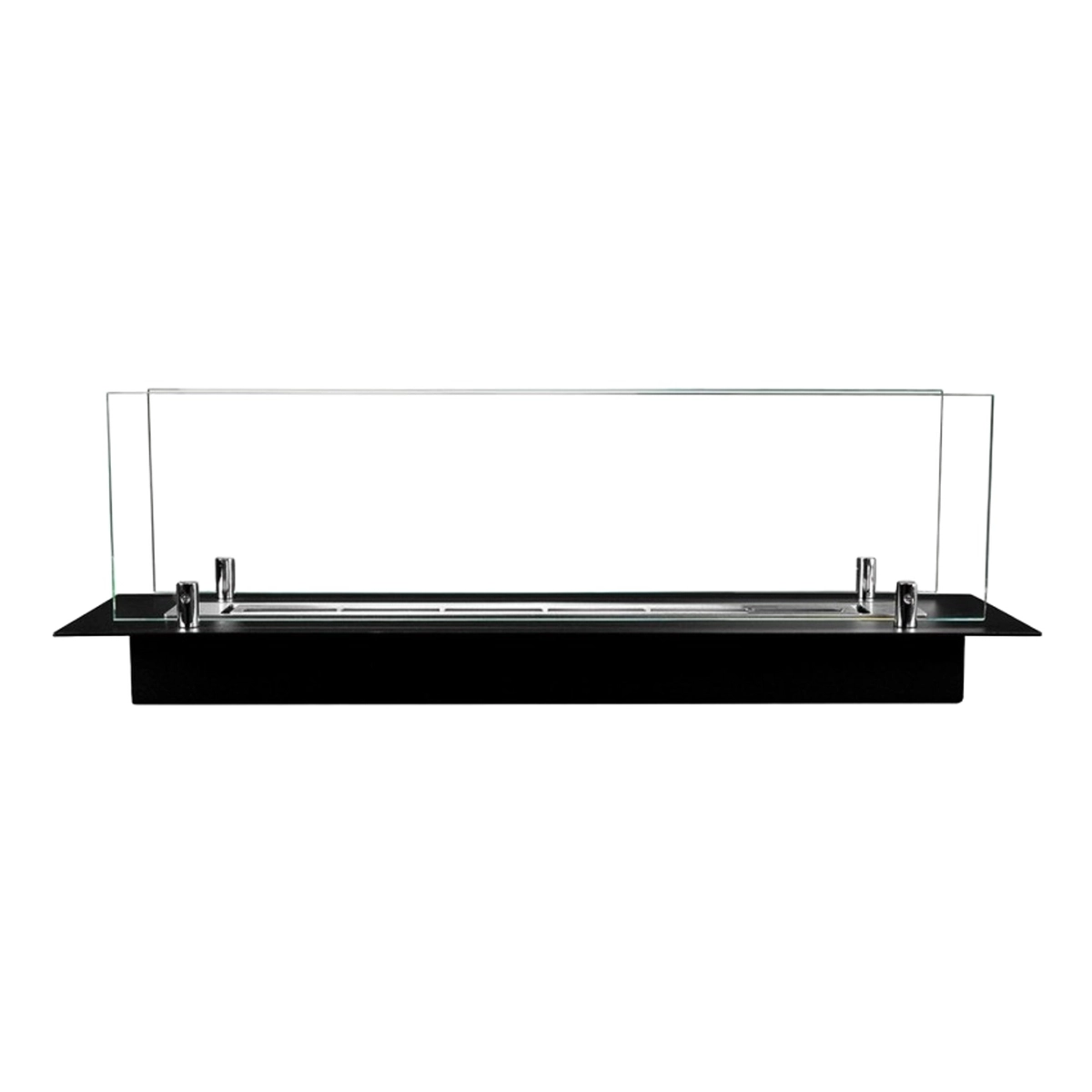 Athos Modern Tabletop Bioethanol Fireplace with Glass Divina Fire — 7