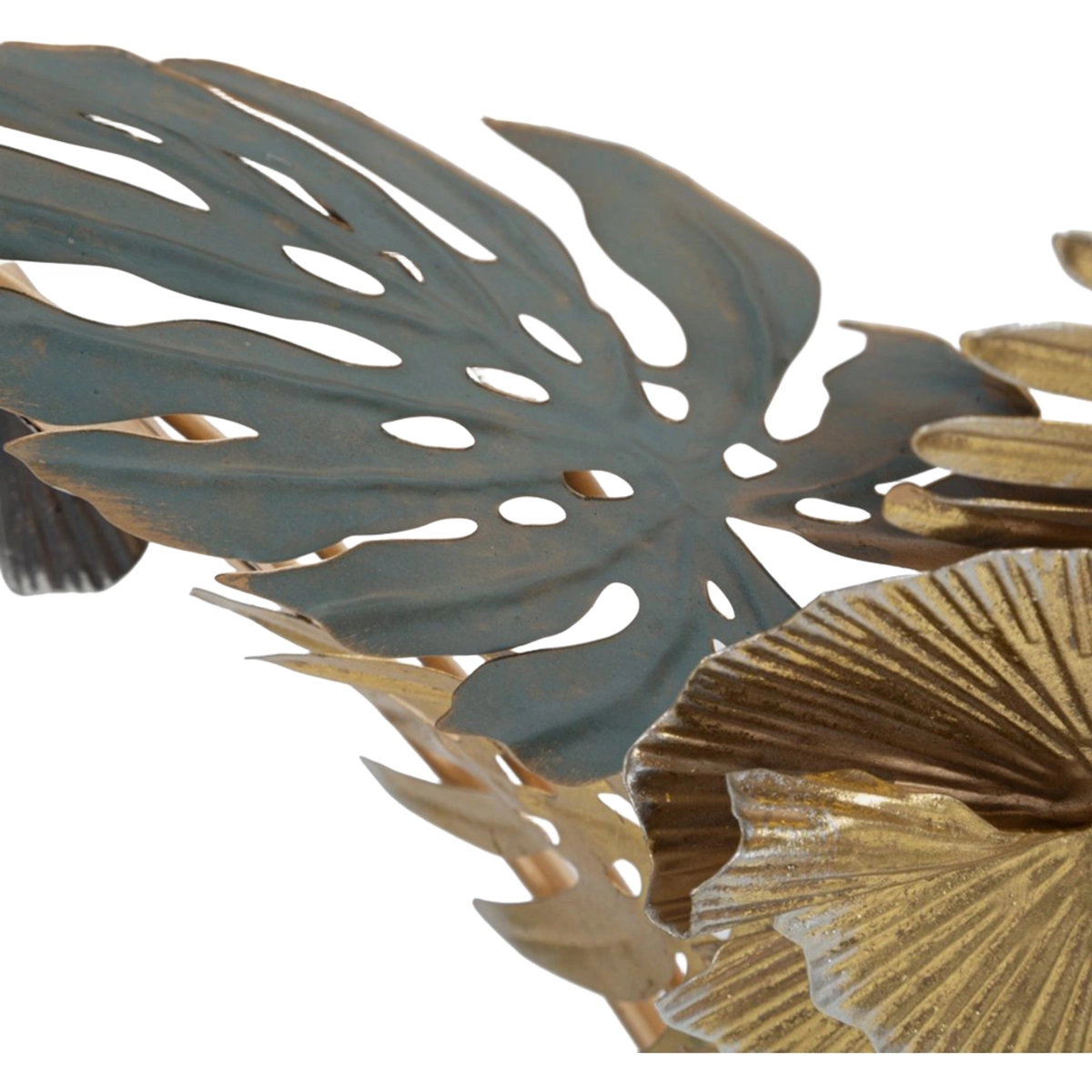 Butterflies Wall Mounted Bedside Table in Metal and Glass Mauro Ferretti — 3