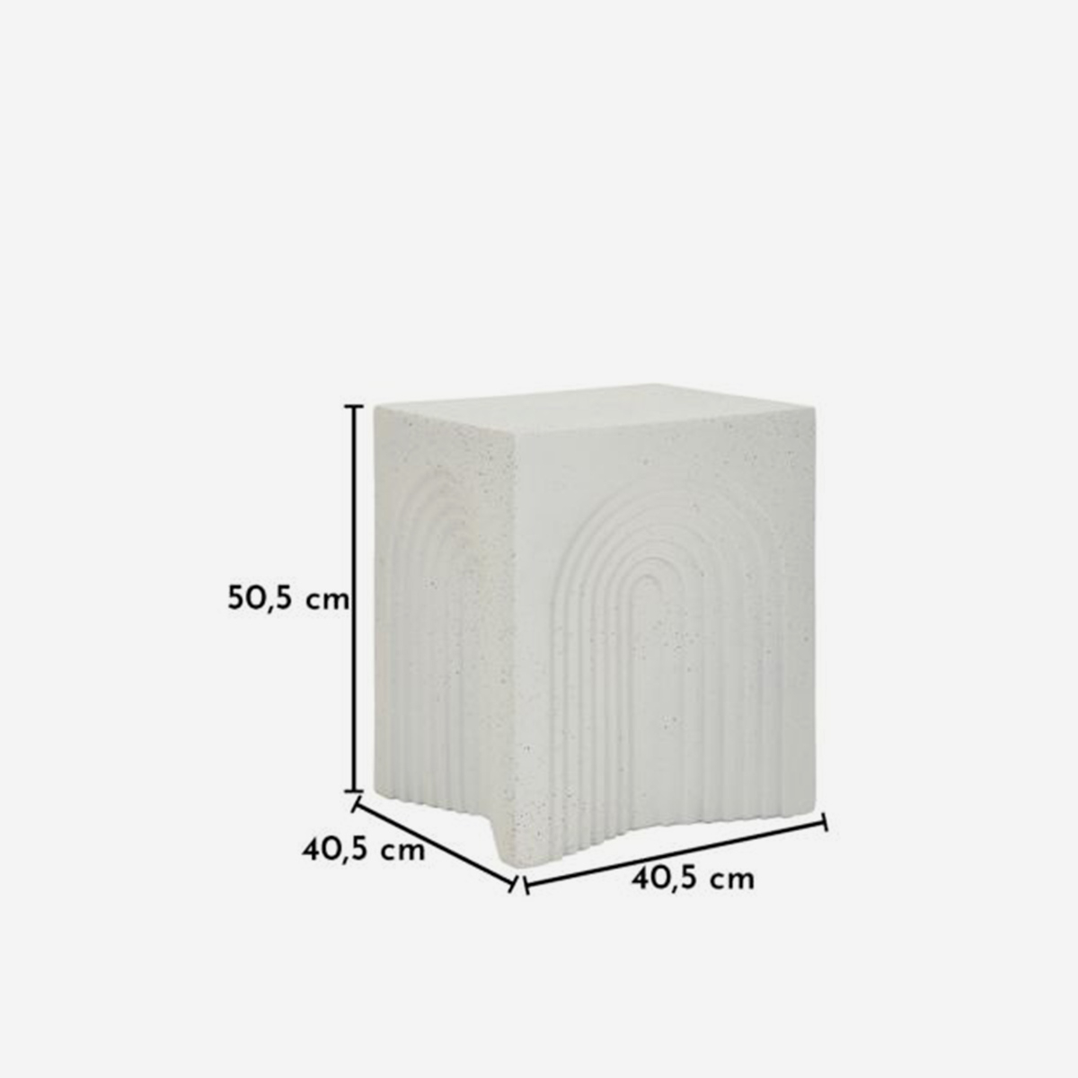 Modern indoor and outdoor side table in MGO Arc — 6