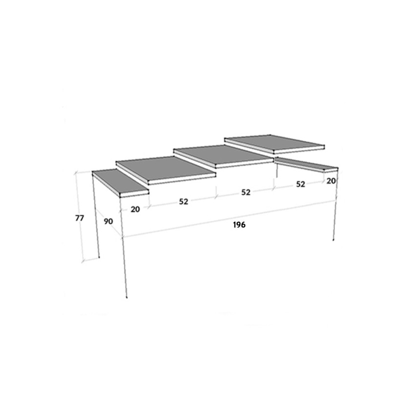 Diago Small Extendable Console Table 90x40-196cm Itamoby — 4