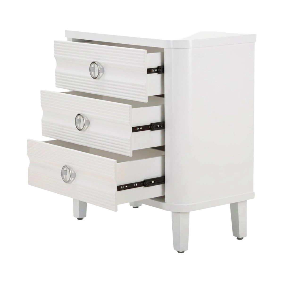 Shine 3-Drawer Dresser in Wood and Metal Mauro Ferretti — 5